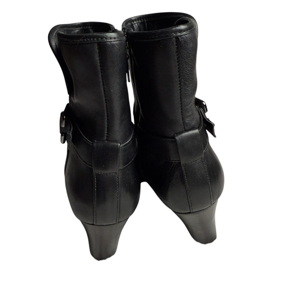 Clarks boots Artisan Waterproof Black Leather Ankle SZ 8M Whimsigoth Witchycore - Picture 3 of 11